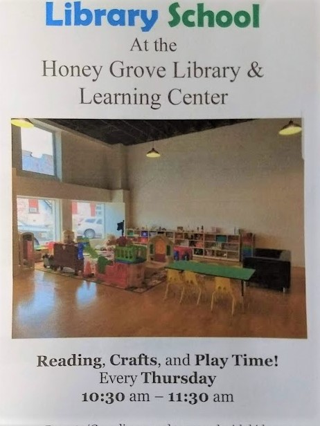 Library School – Every Thursday at 10:30am!
